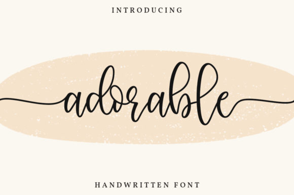 Adorable: Your Go-To Modern Calligraphy Font