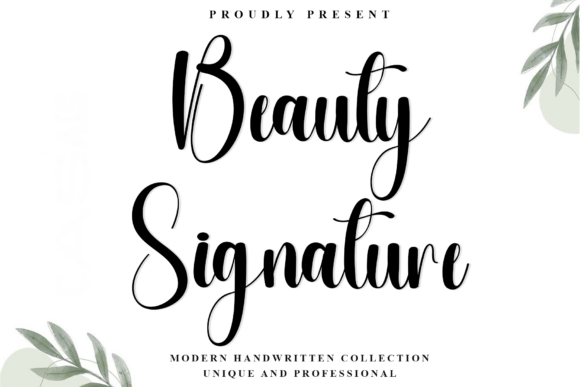 Beauty Signature: A Modern Font for Authentic Branding