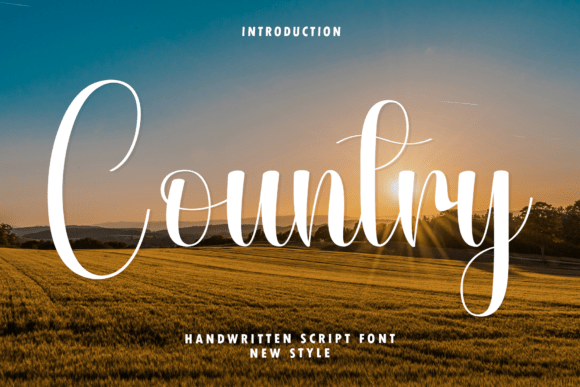 Country: The Modern Script for Elegant Design Projects