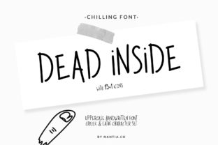 Dead Inside: A Playful Handwritten Font with Built-In Personality