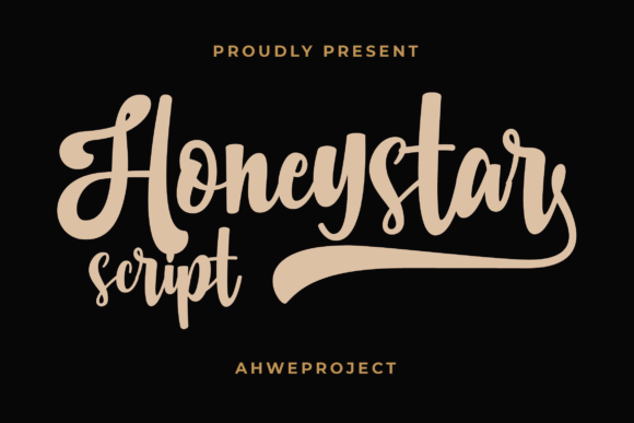 Honeystar: A Bold Handwritten Font with Retro Soul