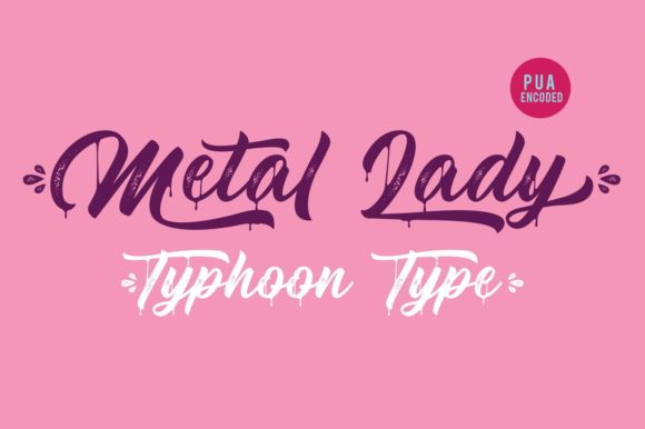 Metal Lady: A Cursive Font with a Brushed Handmade Vibe