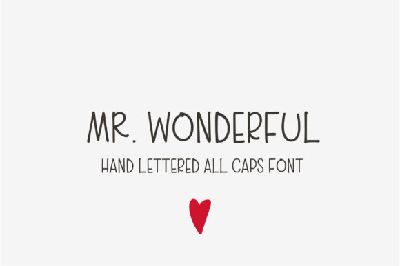 Mr. Wonderful: The Handwritten Font for Authentic Design