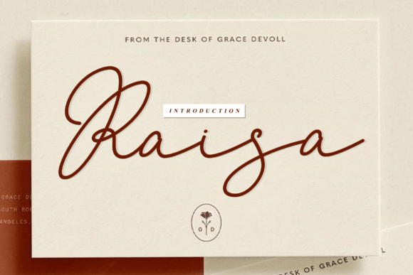 Raisa: A Handwritten Font That Feels Like a Personal Signature