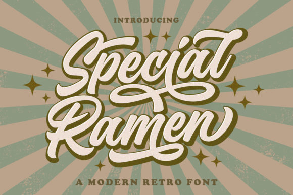 Special Ramen: A Bold Handwritten Font with Retro Soul