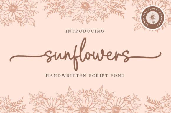 Sunflowers: A Handwritten Font That Captures Organic Warmth
