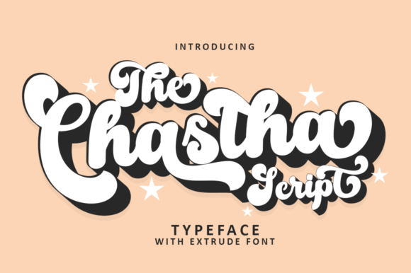 The Chastha: A Bold Retro Font for Dynamic Designs